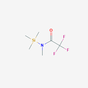 molecular formula C6H12F3NOSi B030819 N-Methyl-N-(trimethylsilyl)trifluoroacetamide CAS No. 24589-78-4