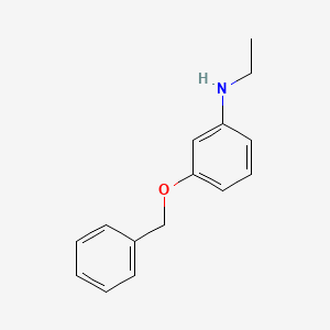 molecular formula C15H17NO B3081922 3-(Benzyloxy)-N-ethylaniline CAS No. 111605-84-6