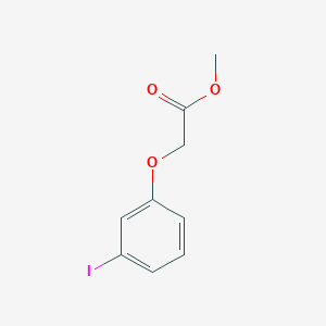 molecular formula C9H9IO3 B3081943 Acetic acid, 2-(3-iodophenoxy)-, methyl ester CAS No. 111758-60-2