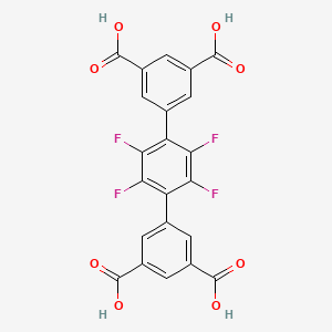 molecular formula C22H10F4O8 B3081984 5-[4-(3,5-dicarboxyphenyl)-2,3,5,6-tetrafluorophenyl]benzene-1,3-dicarboxylic acid CAS No. 1119196-00-7