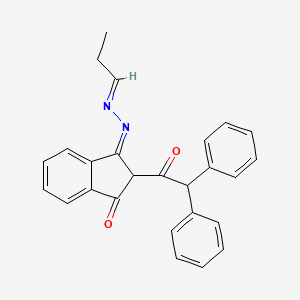 molecular formula C26H22N2O2 B3081993 Propionaldehyde, DAIH derivative CAS No. 1119449-20-5