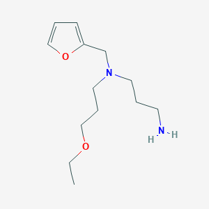molecular formula C13H24N2O2 B3082067 N-(3-aminopropyl)-N-(3-ethoxypropyl)-N-(2-furylmethyl)amine CAS No. 1119450-31-5