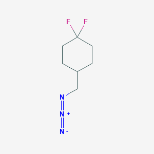 molecular formula C7H11F2N3 B3082348 4-Azidomethyl-1,1-difluorocyclohexane CAS No. 1122648-78-5