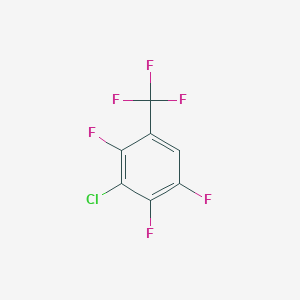 molecular formula C7HClF6 B3082353 3-Chloro-2,4,5-trifluorobenzotrifluoride CAS No. 112290-02-5
