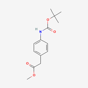 molecular formula C14H19NO4 B3082551 Methyl 4-(Boc-amino)phenylacetate CAS No. 112918-77-1
