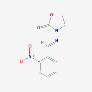 molecular formula C₁₀H₉N₃O₄ B030829 3-(2-Nitrobenzylidenamino)-2-oxazolidinone CAS No. 19687-73-1