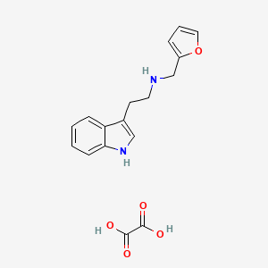 molecular formula C17H18N2O5 B3083052 Furan-2-ylmethyl-[2-(1H-indol-3-yl)-ethyl]-amine oxalate CAS No. 1135300-07-0
