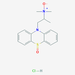 molecular formula C17H21ClN2O2S B3083055 N,N-dimethyl-1-(5-oxophenothiazin-10-yl)propan-2-amine oxide;hydrochloride CAS No. 1135334-50-7