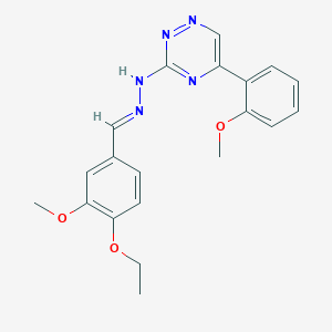 molecular formula C20H21N5O3 B308309 4-Ethoxy-3-methoxybenzaldehyde [5-(2-methoxyphenyl)-1,2,4-triazin-3-yl]hydrazone 