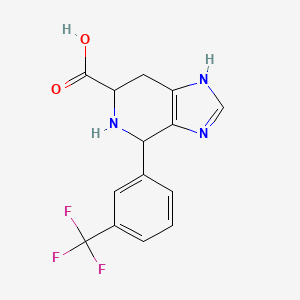 B3083182 4-[3-(Trifluoromethyl)phenyl]-3H,4H,5H,6H,7H-imidazo[4,5-c]pyridine-6-carboxylic acid CAS No. 1137666-52-4