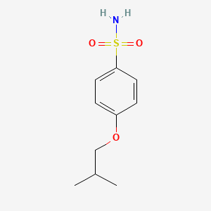 molecular formula C10H15NO3S B3083209 Benzenesulfonamide, 4-(2-methylpropoxy)- CAS No. 1138-55-2