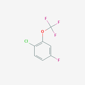 molecular formula C7H3ClF4O B3083279 1-Chloro-4-fluoro-2-(trifluoromethoxy)benzene CAS No. 114021-45-3