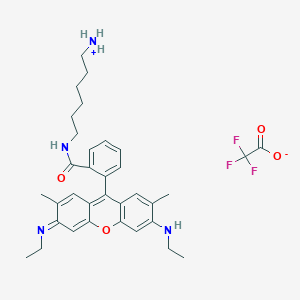 molecular formula C34H41F3N4O4 B3083297 Rhodamine 6G hexanediamine amide CAS No. 1140505-40-3