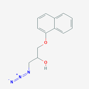 molecular formula C13H13N3O2 B030833 rac-1-Azido-3-(1-naphthalenyloxy)-2-propanol CAS No. 87102-64-5