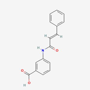 molecular formula C16H13NO3 B3083315 3-[[(E)-3-phenylprop-2-enoyl]amino]benzoic acid CAS No. 1141057-92-2