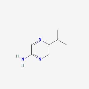 molecular formula C7H11N3 B3083352 5-(Propan-2-yl)pyrazin-2-amine CAS No. 114176-64-6