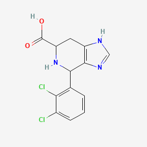 molecular formula C13H11Cl2N3O2 B3083360 4-(2,3-Dichlorophenyl)-3H,4H,5H,6H,7H-imidazo[4,5-c]pyridine-6-carboxylic acid CAS No. 1142022-88-5