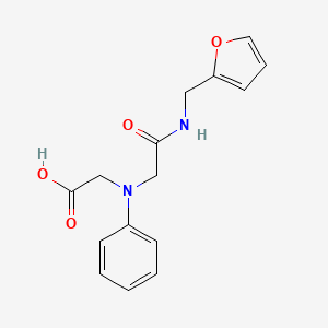 molecular formula C15H16N2O4 B3083714 [{2-[(2-Furylmethyl)amino]-2-oxoethyl}(phenyl)-amino]acetic acid CAS No. 1142204-68-9