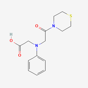 molecular formula C14H18N2O3S B3084254 [(2-Oxo-2-thiomorpholin-4-ylethyl)(phenyl)amino]-acetic acid CAS No. 1142211-78-6