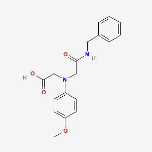 molecular formula C18H20N2O4 B3084733 [[2-(Benzylamino)-2-oxoethyl](4-methoxyphenyl)-amino]acetic acid CAS No. 1142215-42-6