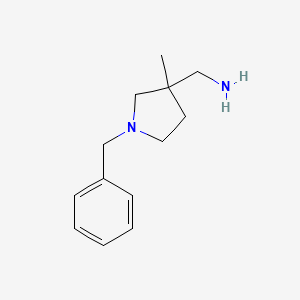 molecular formula C13H20N2 B3084818 (1-Benzyl-3-methylpyrrolidin-3-yl)methanamine CAS No. 114373-06-7
