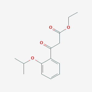 molecular formula C14H18O4 B3084909 Ethyl 3-(2-isopropoxyphenyl)-3-oxopropanoate CAS No. 114590-66-8