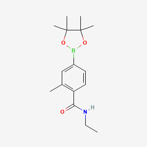 molecular formula C16H24BNO3 B3084919 N-ethyl-2-methyl-4-(4,4,5,5-tetramethyl-1,3,2-dioxaborolan-2-yl)benzamide CAS No. 1146157-79-0