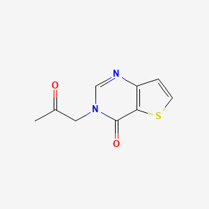 molecular formula C9H8N2O2S B3084932 3-(2-oxopropyl)thieno[3,2-d]pyrimidin-4(3H)-one CAS No. 1146291-17-9