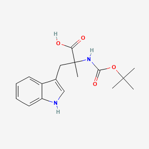 molecular formula C17H22N2O4 B3085010 Boc-alpha-methyl-DL-tryptophan CAS No. 114779-79-2