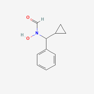 molecular formula C11H13NO2 B3085021 N-[cyclopropyl(phenyl)methyl]-N-hydroxyformamide CAS No. 1148027-00-2