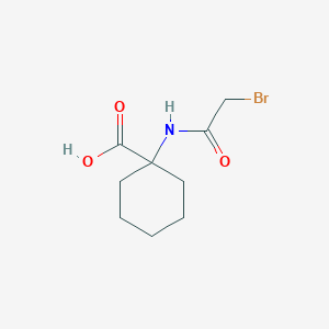 molecular formula C9H14BrNO3 B3085029 1-(2-Bromo-acetylamino)-cyclohexanecarboxylic acid CAS No. 1148027-02-4