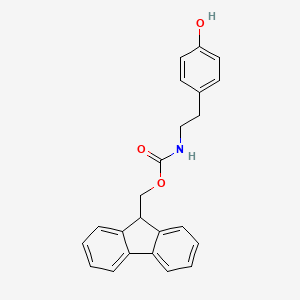molecular formula C23H21NO3 B3085045 N-Fmoc-4-hydroxybenzeneethanamine CAS No. 114865-17-7