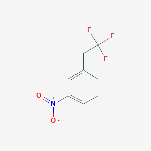 molecular formula C8H6F3NO2 B3085063 1-Nitro-3-(2,2,2-trifluoroethyl)benzene CAS No. 114980-30-2