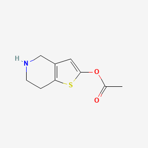 molecular formula C9H11NO2S B3085115 Thieno[3,2-c]pyridin-2-ol, 4,5,6,7-tetrahydro-, 2-acetate CAS No. 1151904-85-6