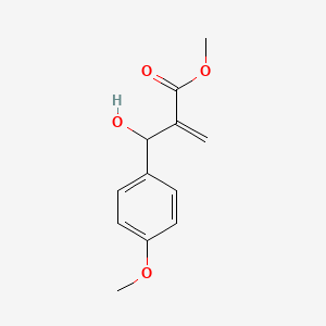 molecular formula C12H14O4 B3085128 Methyl 2-(hydroxy(4-methoxyphenyl)methyl)acrylate CAS No. 115240-92-1