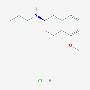 molecular formula C14H22ClNO B030852 (R)-1,2,3,4-Tetrahydro-5-methoxy-N-propyl-2-naphthalenamine Hydrochloride CAS No. 93601-85-5