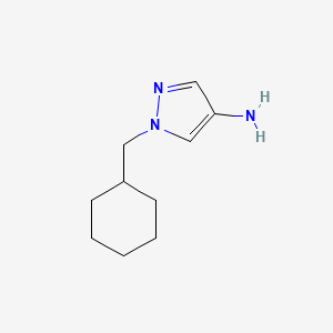 molecular formula C10H17N3 B3085244 1-(Cyclohexylmethyl)-1H-pyrazol-4-amine CAS No. 1152853-54-7