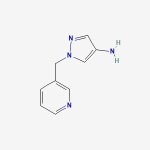 molecular formula C9H10N4 B3085266 1-(pyridin-3-ylmethyl)-1H-pyrazol-4-amine CAS No. 1152940-07-2