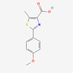 molecular formula C12H11NO3S B3085278 2-(4-Methoxyphenyl)-5-methylthiazole-4-carboxylic acid CAS No. 115299-09-7