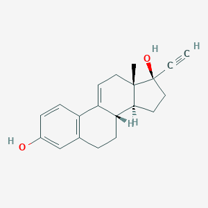 molecular formula C₂₀H₂₂O₂ B030853 9,11-Dehydro Ethynyl Estradiol CAS No. 1231-96-5