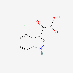 molecular formula C10H6ClNO3 B3085362 2-(4-Chloro-3-indolyl)-2-oxoacetic Acid CAS No. 1154742-55-8