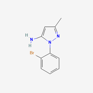 molecular formula C10H10BrN3 B3085424 1-(2-Bromophenyl)-3-methyl-1H-pyrazol-5-amine CAS No. 1155573-56-0