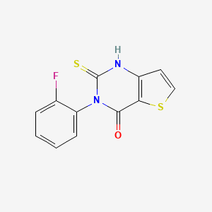 3-(2-fluorophenyl)-2-thioxo-2,3-dihydrothieno[3,2-d]pyrimidin-4(1H)-one
