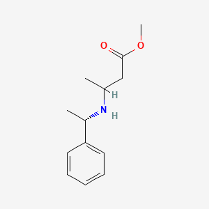 molecular formula C13H19NO2 B3085457 methyl 3-((S)-1-phenylethylamino)butanoate CAS No. 1156032-60-8