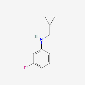 molecular formula C10H12FN B3085481 N-(cyclopropylmethyl)-3-fluoroaniline CAS No. 1156164-16-7