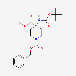 1-Benzyl 4-methyl 4-((tert-butoxycarbonyl)amino)piperidine-1,4-dicarboxylate