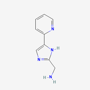 (5-(Pyridin-2-yl)-1H-imidazol-2-yl)methanamine