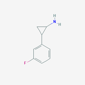 2-(3-Fluorophenyl)cyclopropan-1-amine