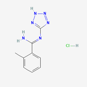 2-methyl-N-(1H-1,2,3,4-tetraazol-5-yl)benzenecarboximidamide hydrochloride