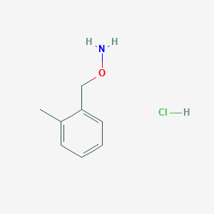 molecular formula C8H12ClNO B3085569 O-(2-methylbenzyl)hydroxylamine hydrochloride CAS No. 115777-56-5